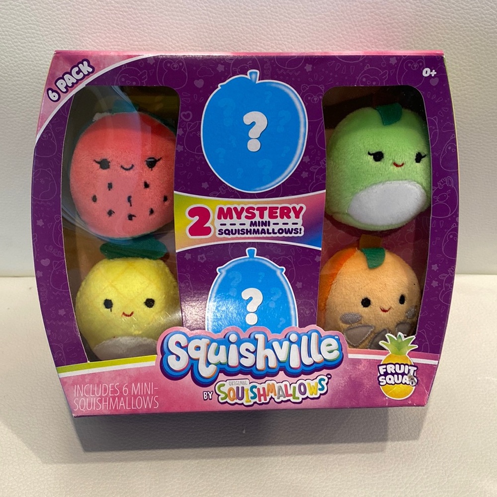 🆕 Squishmallows Squishville Fruit Squad 6 pack